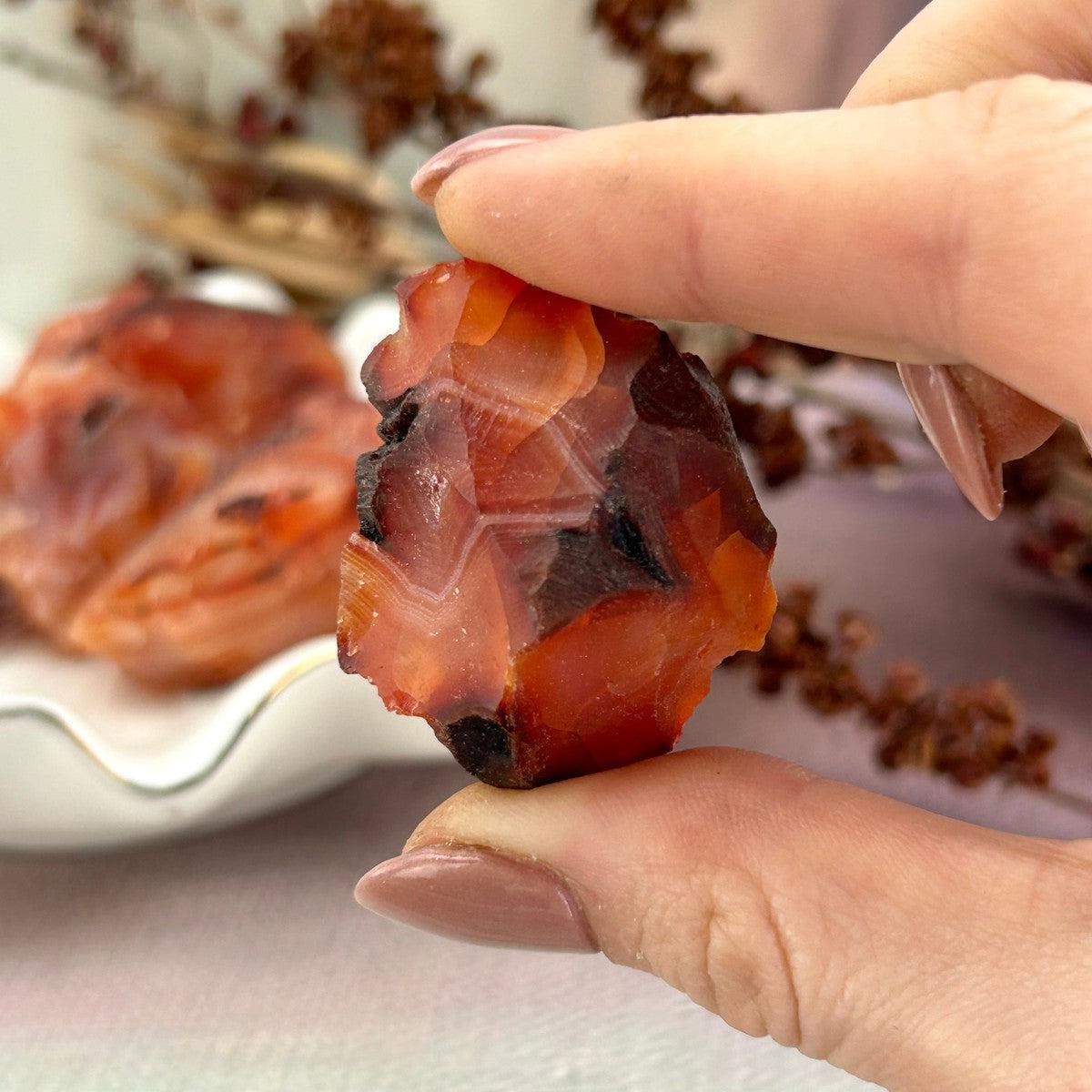 Raw Carnelian Crystal Piece