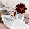 Baltic Flame Amber Marquise Ring