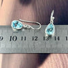 Blue Gemstone Drop Earrings