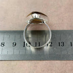 Golden Stone Silver Ring