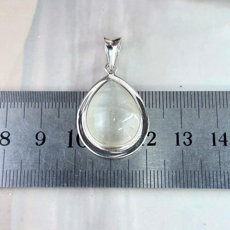 Sterling Silver White Crystal Pendant