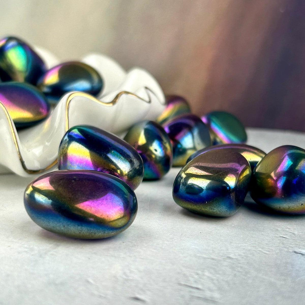 Rainbow Coloured Tumbled Stones