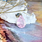 Pink Emerald Sterling Silver Pendant