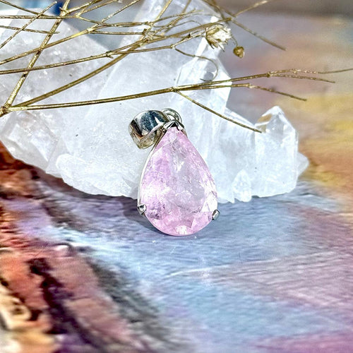 Pink Emerald Sterling Silver Pendant