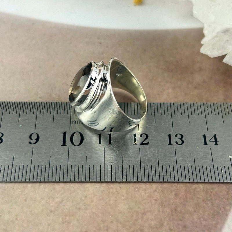 Smokey Quartz Sterling Silver Ring