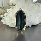 Black Tourmaline Raw Assorted Shape Pendants