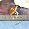 Women's Bold Style Amber Ring