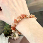 Sunstone Crystal Chip Bracelet