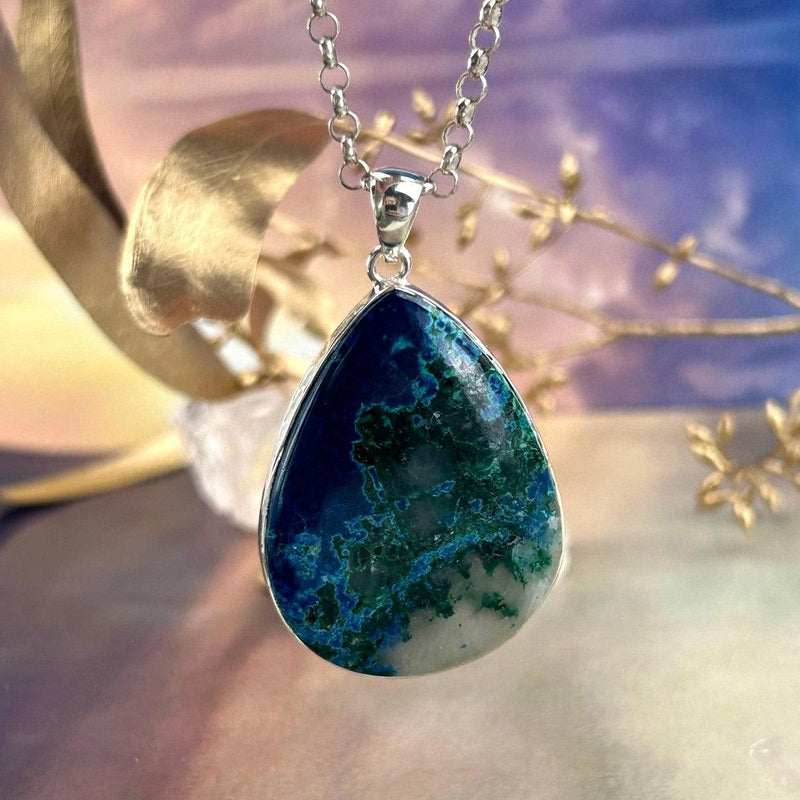 Blue And Green Mix Stone Pendant