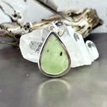 Prehnite In Sterling Silver Pendant