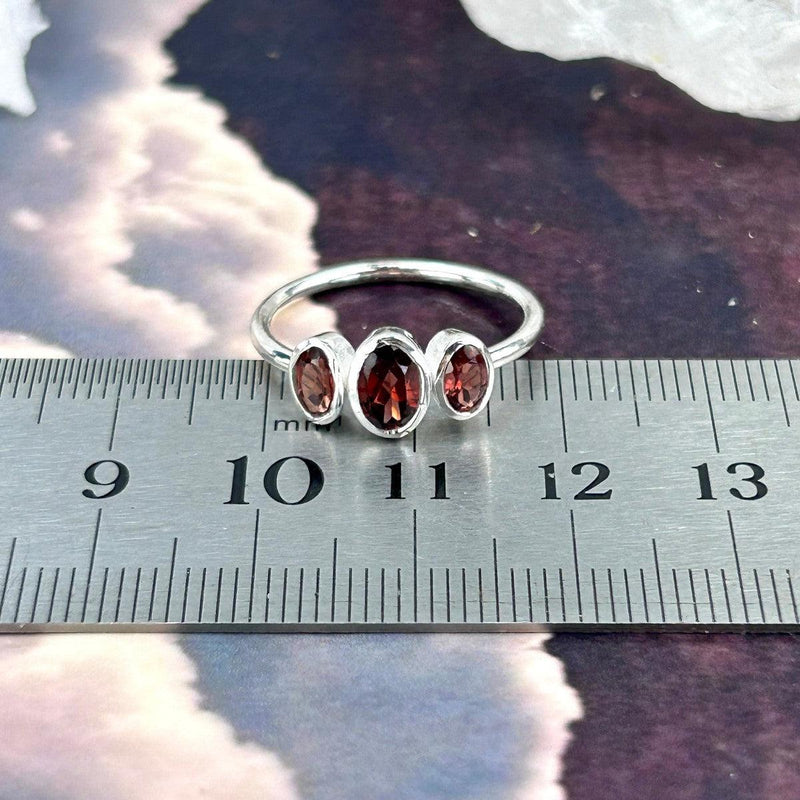 Oval Cut Garnet Ring