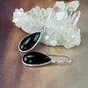 Black Crystal Teardrop Earrings