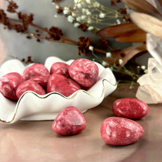 Thulite High Grade Tumbled Stones Rare