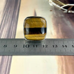 Square Golden Tiger's Eye Ring