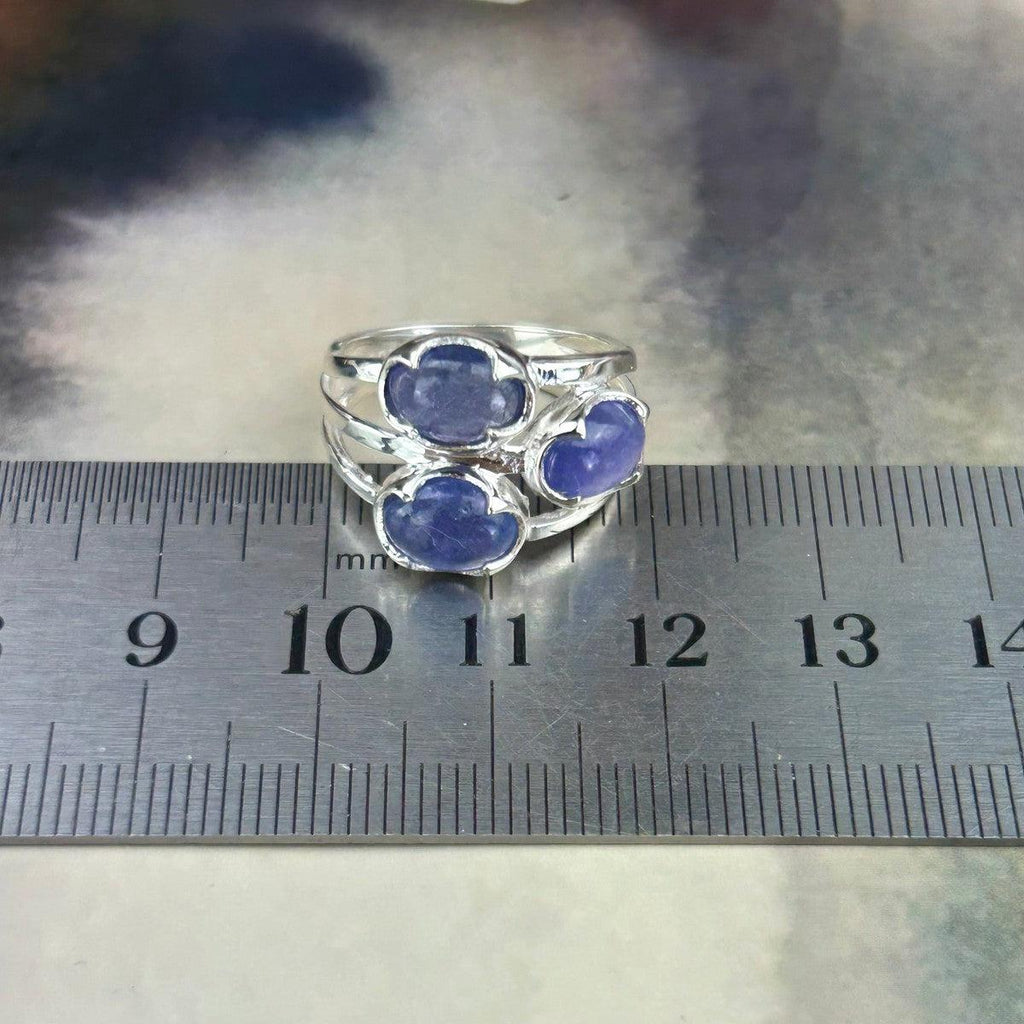 Real Gemstone Silver Ring