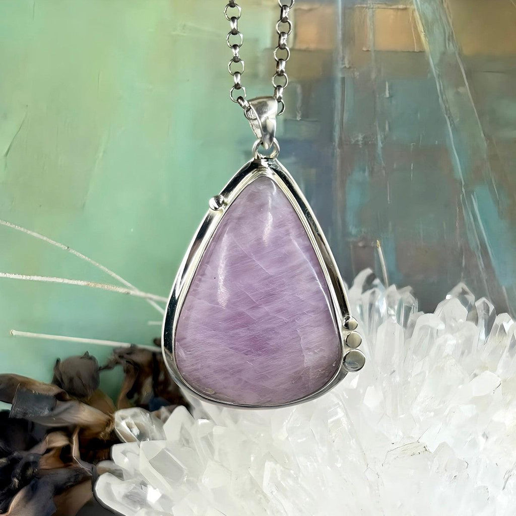 Large Purple Crystal Pendant