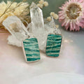 Zebra Stripe Crystal Earrings