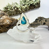 Malachite Elongated Teardrop Ring