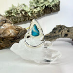 Malachite Elongated Teardrop Ring