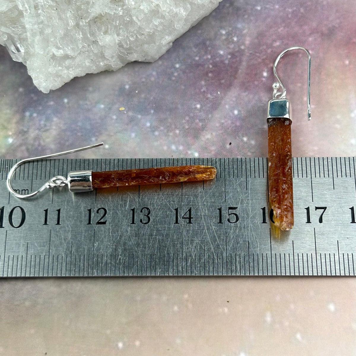 Rare Crystal Sterling Silver Earrings