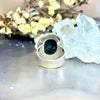 Labradorite Oval Brass Rim Ring