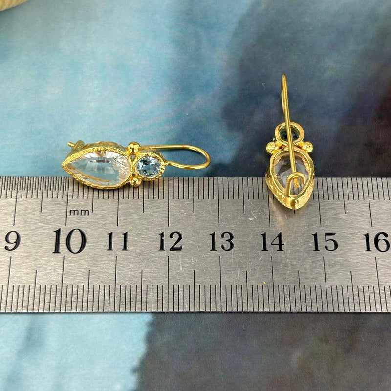 Gold Crystal Earrings