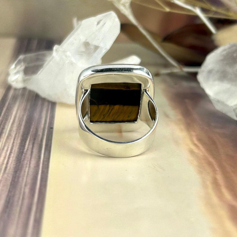 Women's Large Tiger's Eye Ring