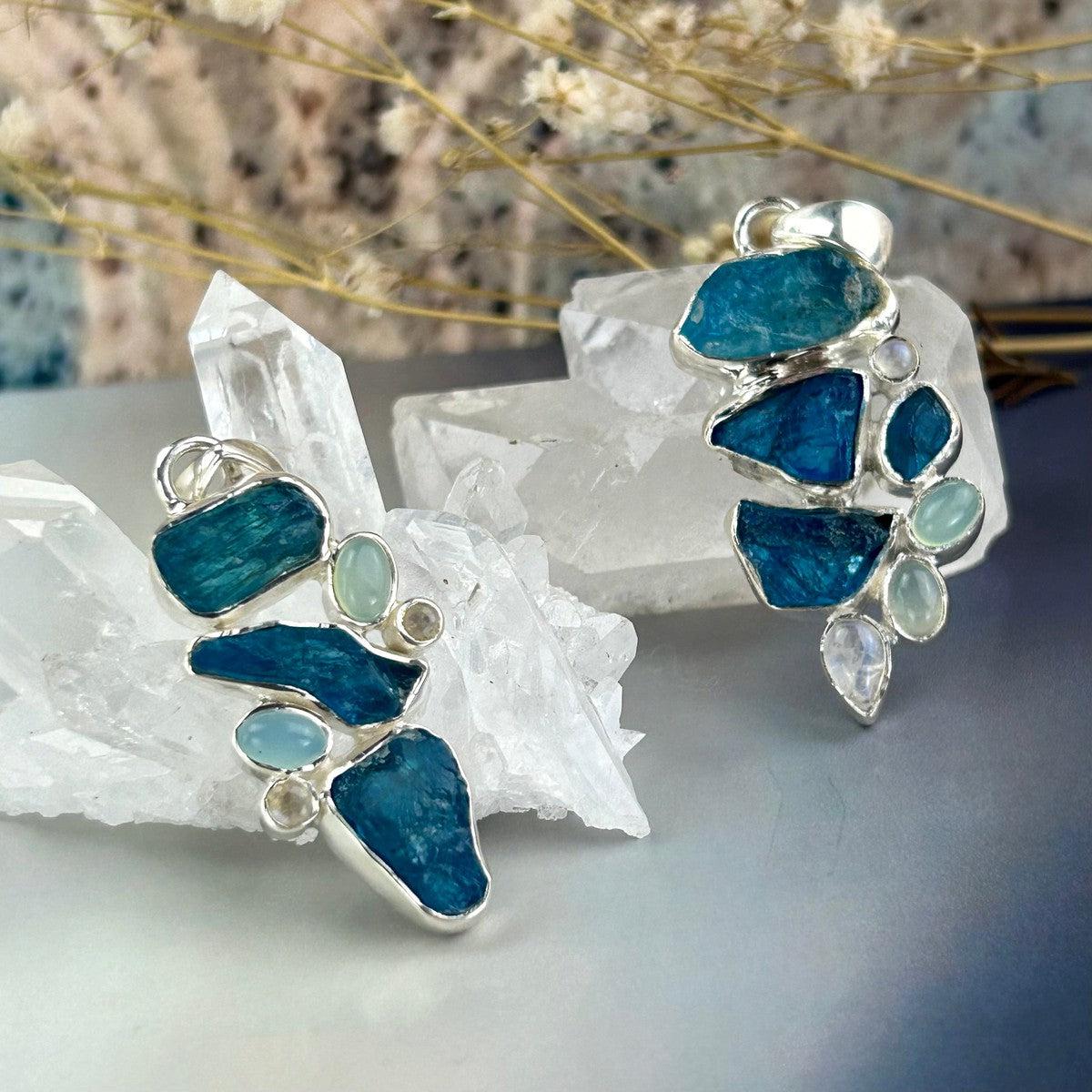 Blue And Green Crystal Pendant