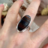 Red And Grey Crystal Ring