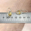 Golden Rutile Quartz Oval Drop Earrings