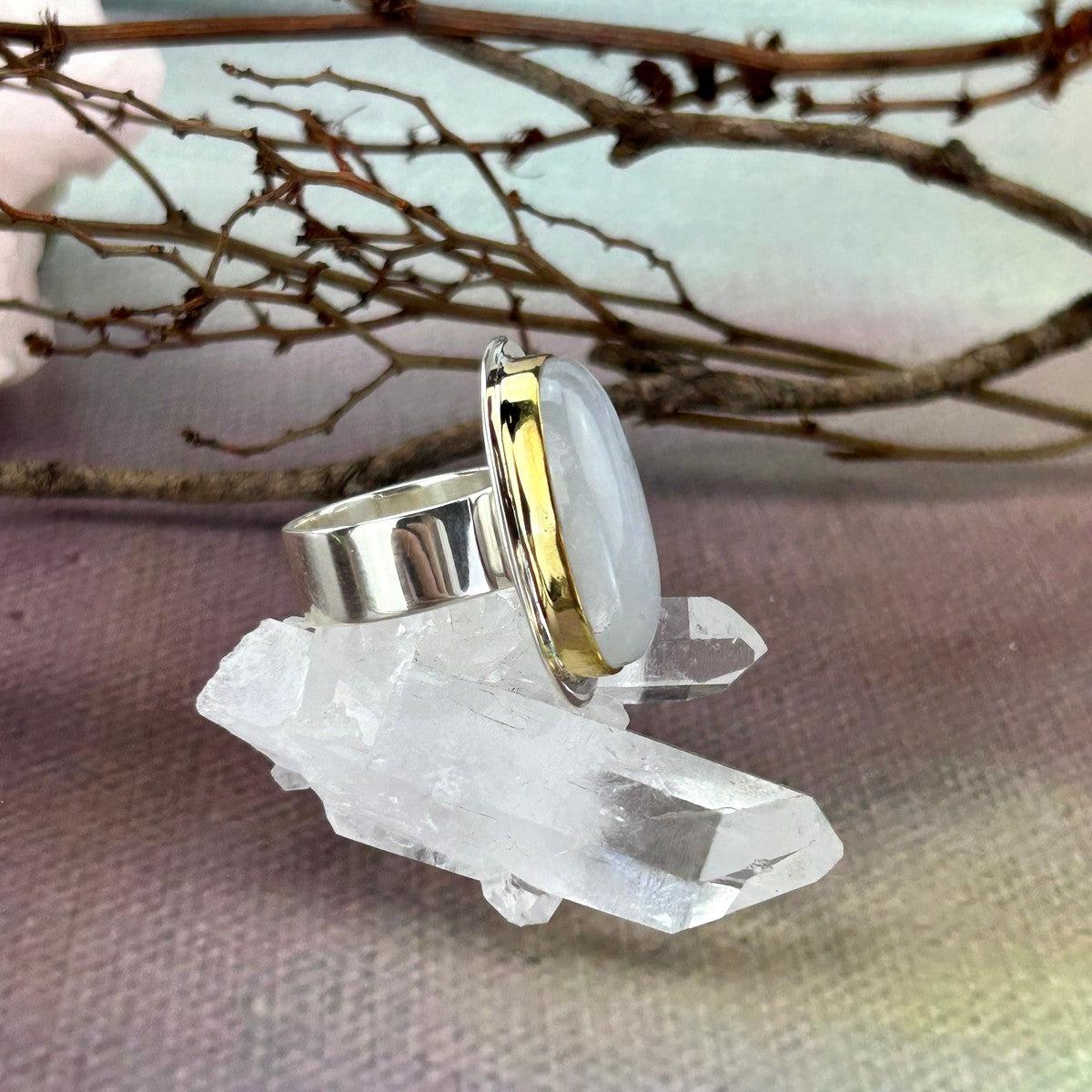 Oval Moonstone Ring
