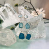 Apatite And Blue Topaz Earrings