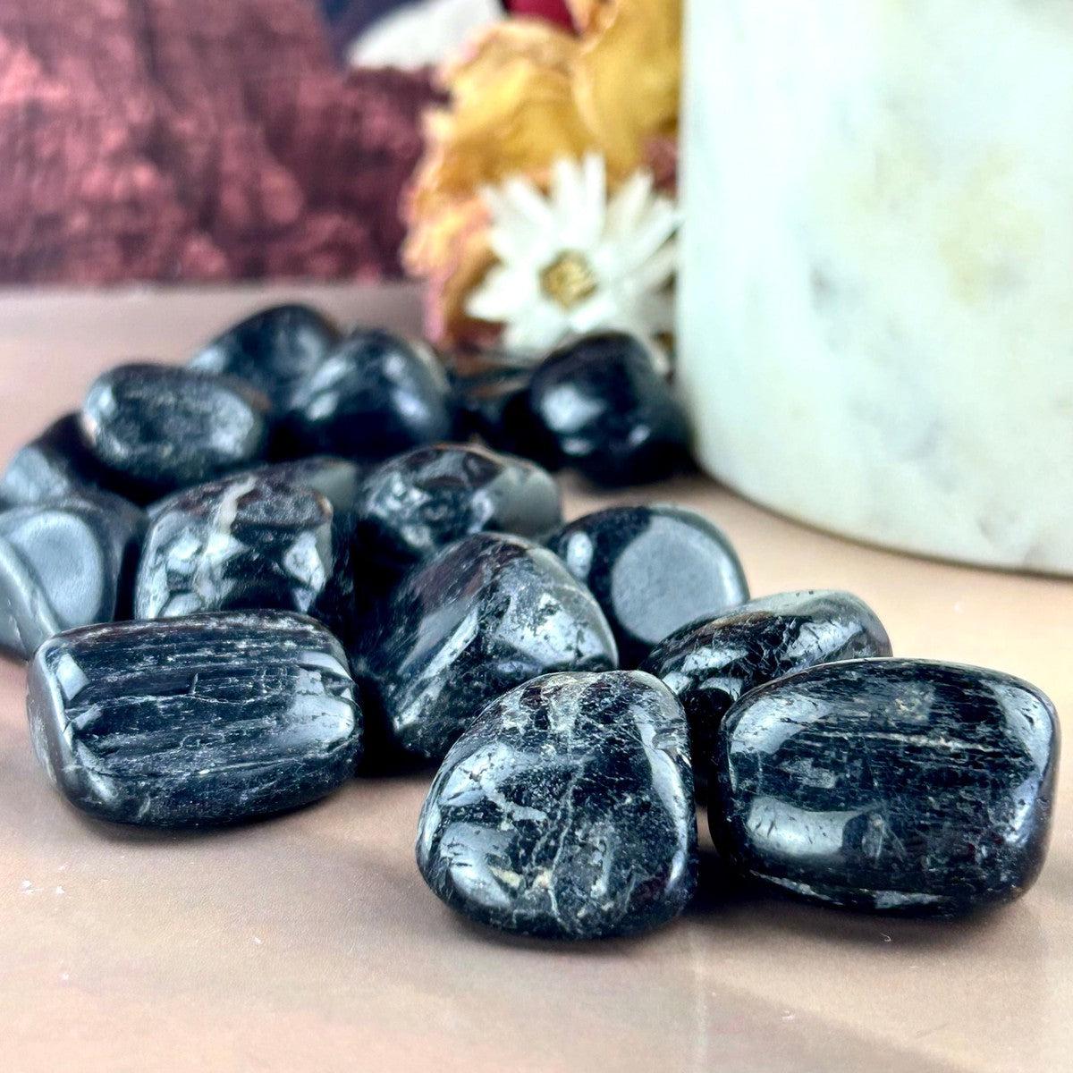Polished Black Tourmaline