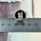 Onyx Owl Ring