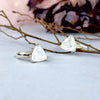 Rainbow Moonstone Triangle Ring