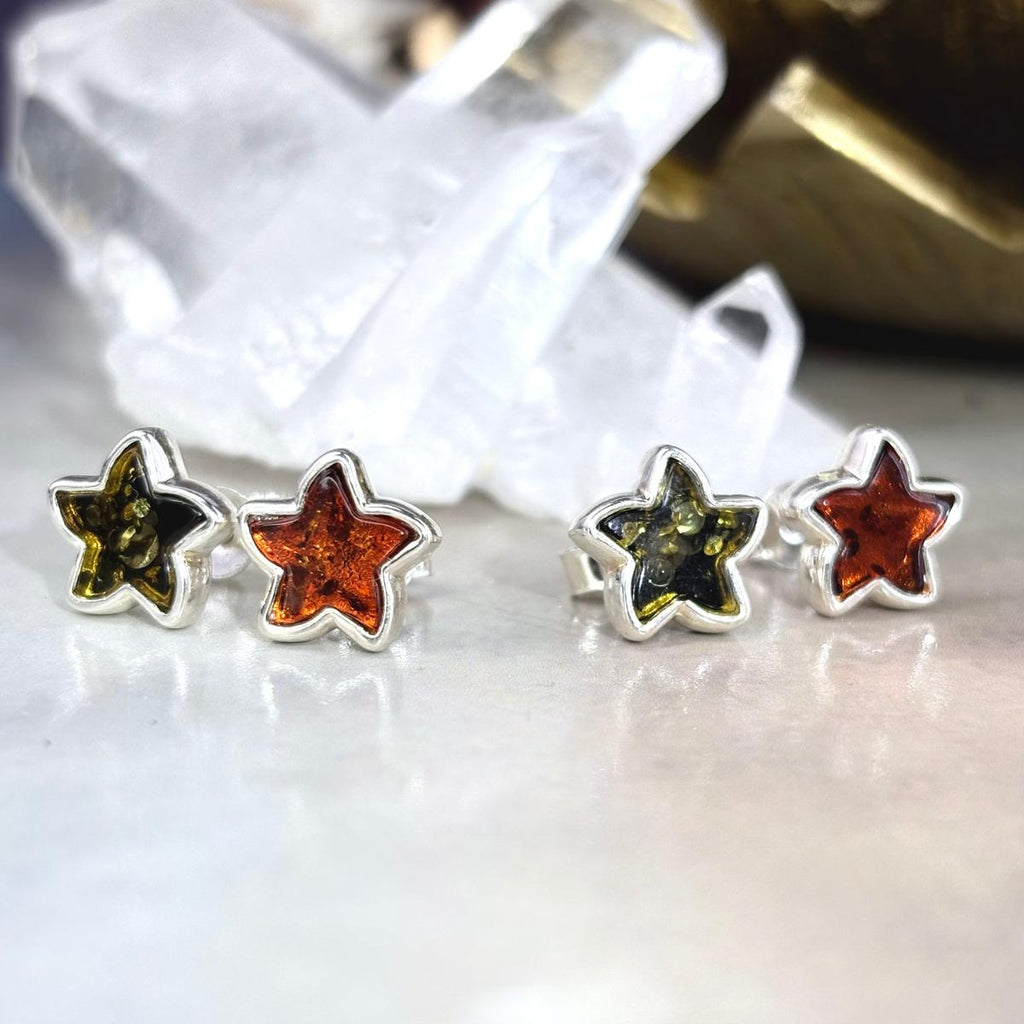 Baltic Amber Stud Earrings