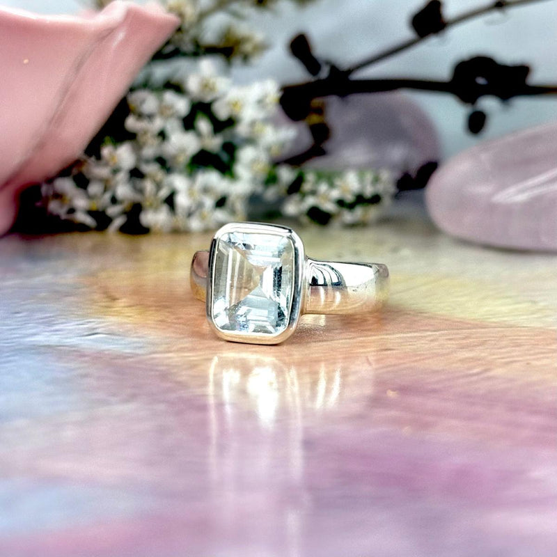 High Grade Aquamarine Ring