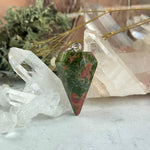 Unakite Diamond Shape Pendulum