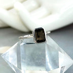 Assorted Gemstone Emerald Cut Ring