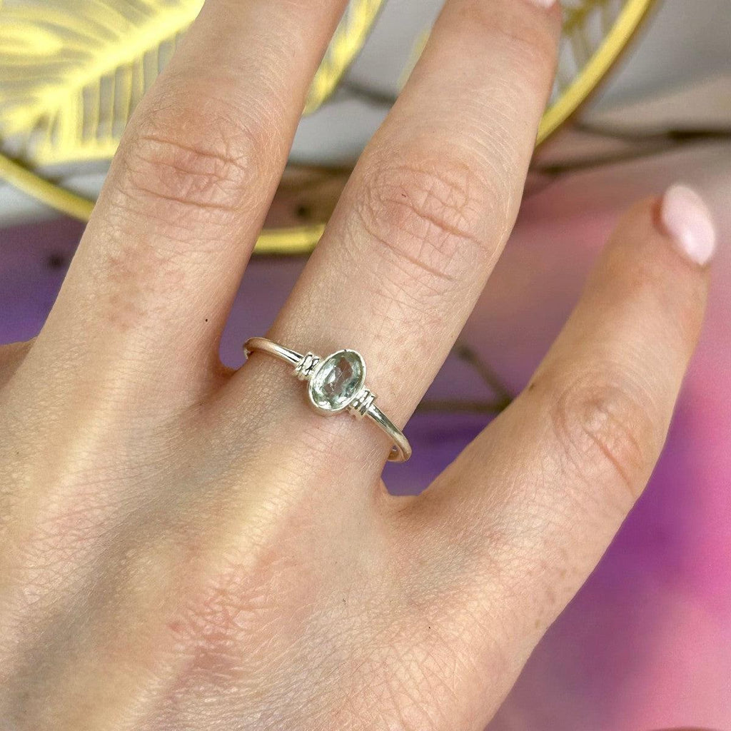 Pale Blue Gemstone Ring