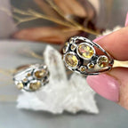 Yellow Gemstone Sterling Silver Ring