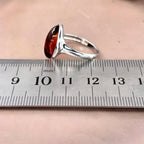 Sterling Silver Amber Ring