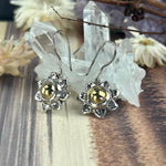 Gold And Silver Sun Earrings