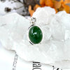 Green Serpentine Oval Pendant