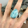 High Grade Larimar Ring