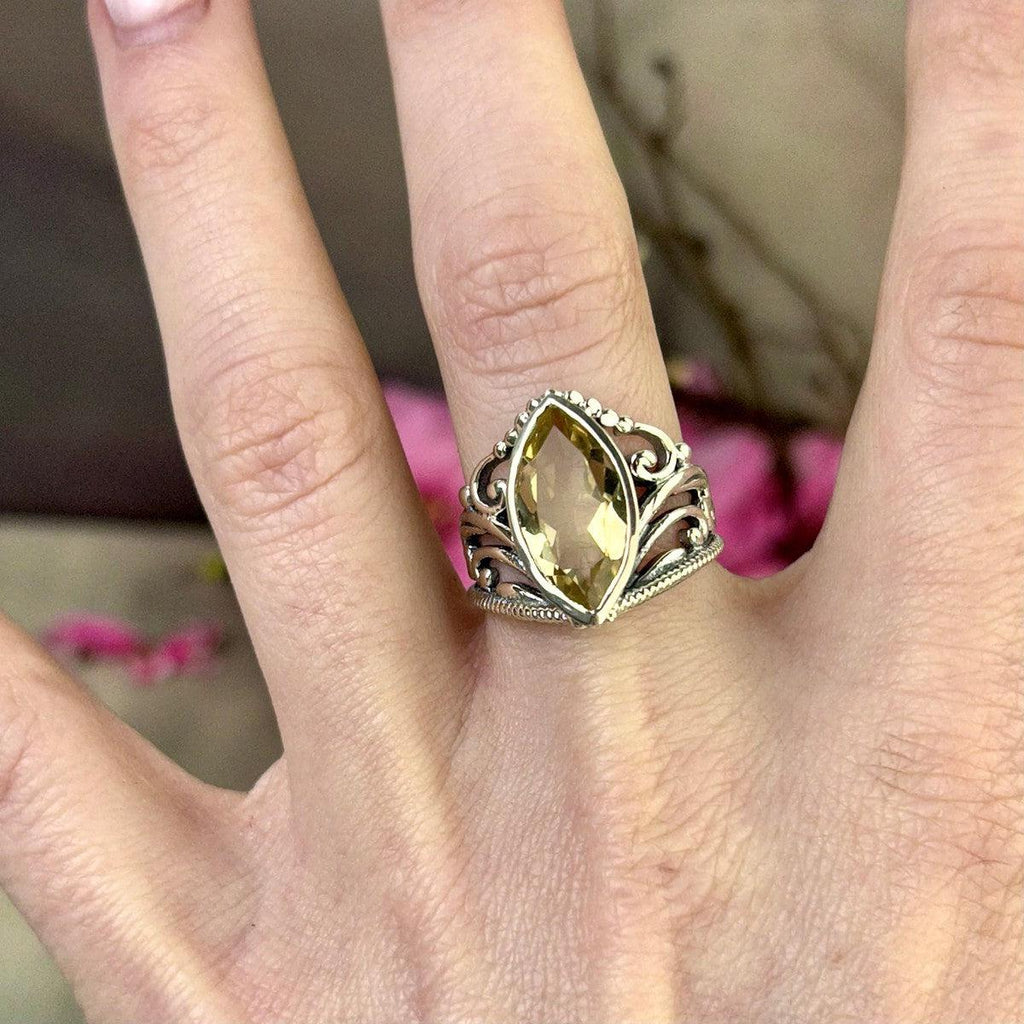 Antique Looking Citrine Ring