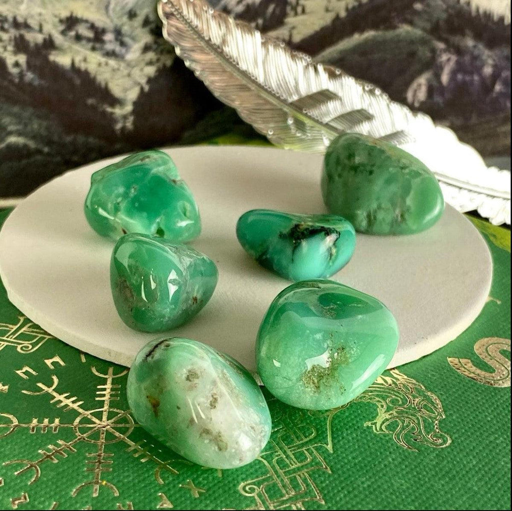 High Grade Chrysoprase Tumble Stone