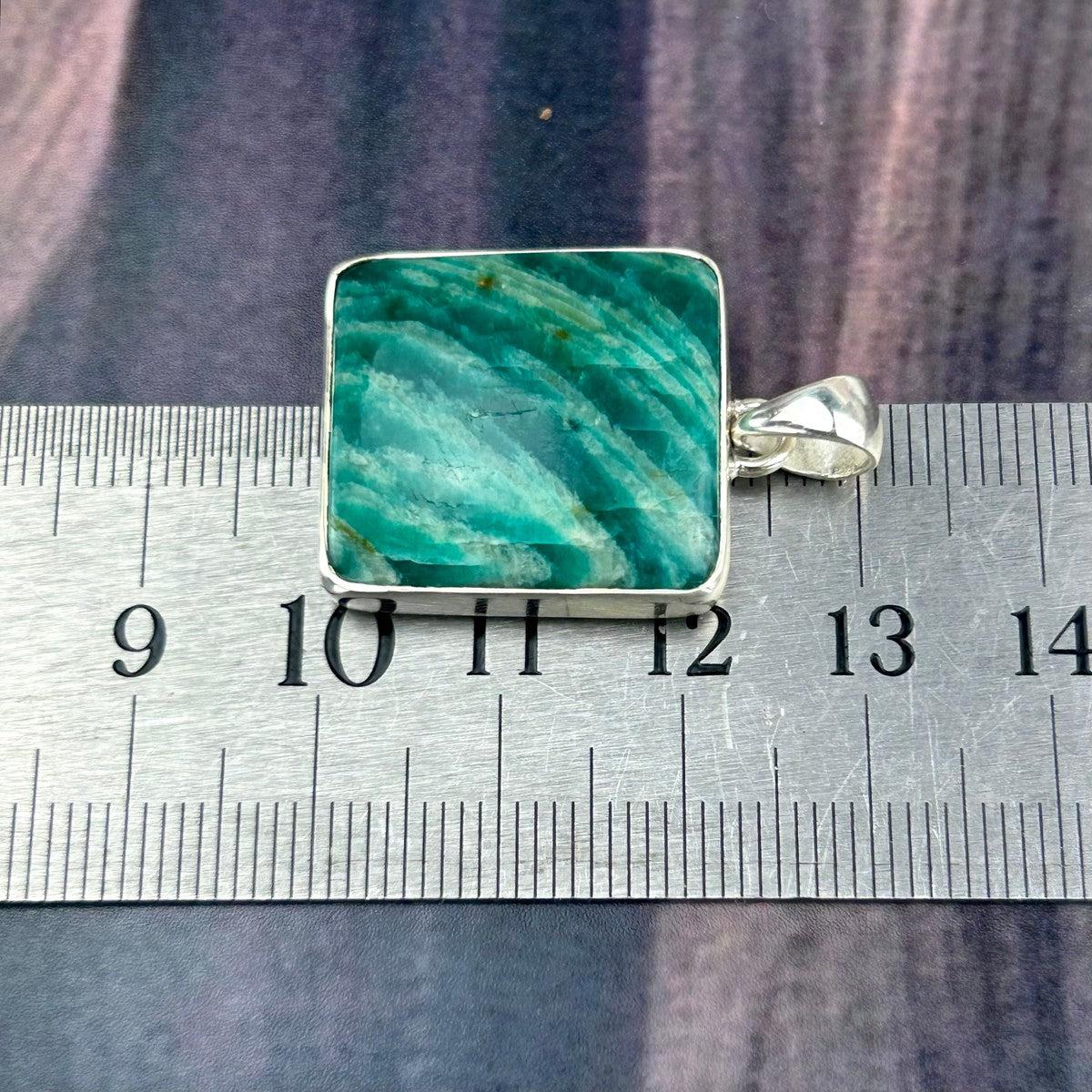 Amazonite 925 Silver Pendant