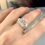 Rainbow Moonstone Sterling Silver Ring