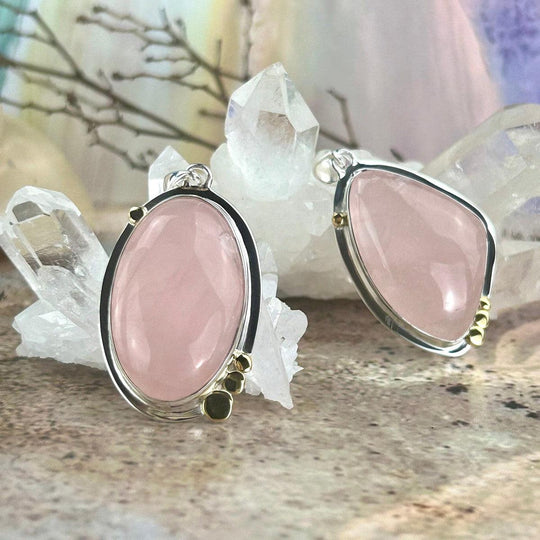 Rose Quartz Assorted Shape Pendants